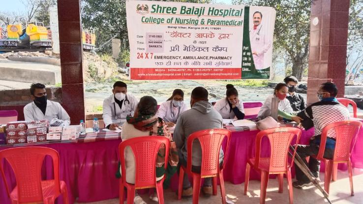 Free medical camp organized at Nag Mandir, Darkota