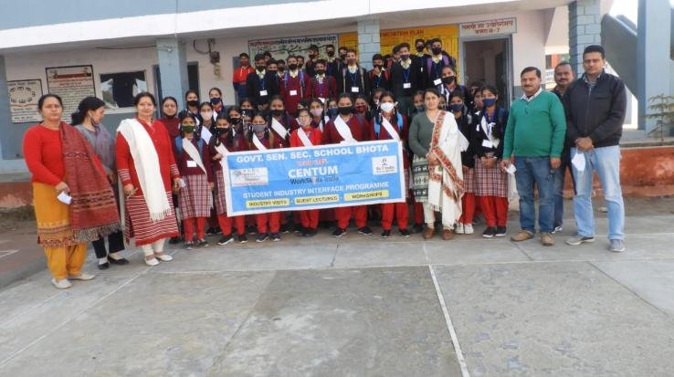 Bhota school students did industrial tour