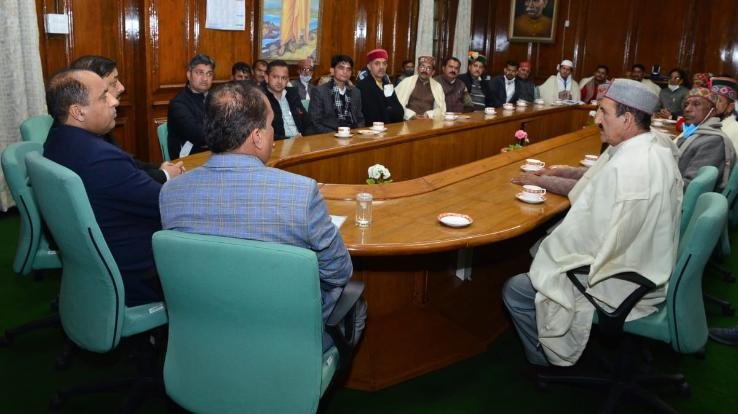 matter will be taken up effectively with the central government to get tribal status for Trans-Giri area: CM