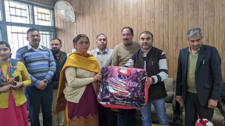 Director Technical Education honored women employees on International Women's Day