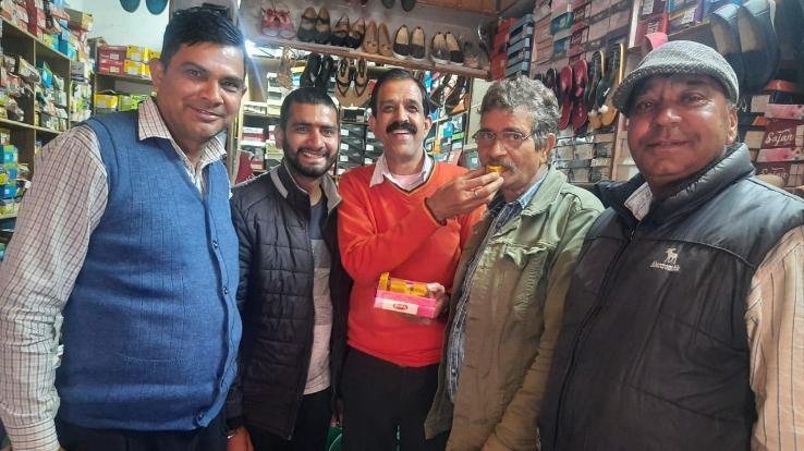 BJP celebrated vigorously for victory in four states