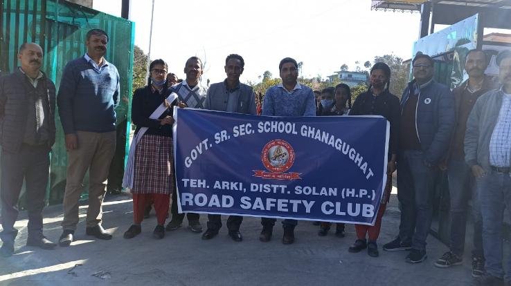 Students took out awareness rally regarding road safety rules