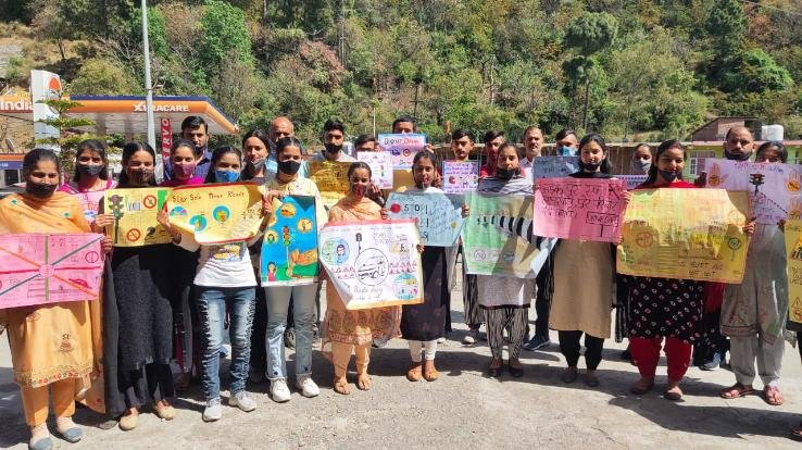 Road Safety Week started in Darlaghat College