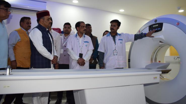Dr. Saijal duly inaugurated CT Scan Machine in Regional Hospital Solan