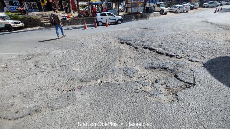 potholes of the roads are inviting accidents