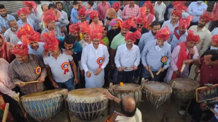 Saliana fair inaugurated with flag ceremony and drums