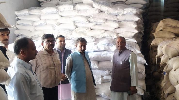 Rajinder Garg inspected wheat and paddy procurement center Haripur Tohana