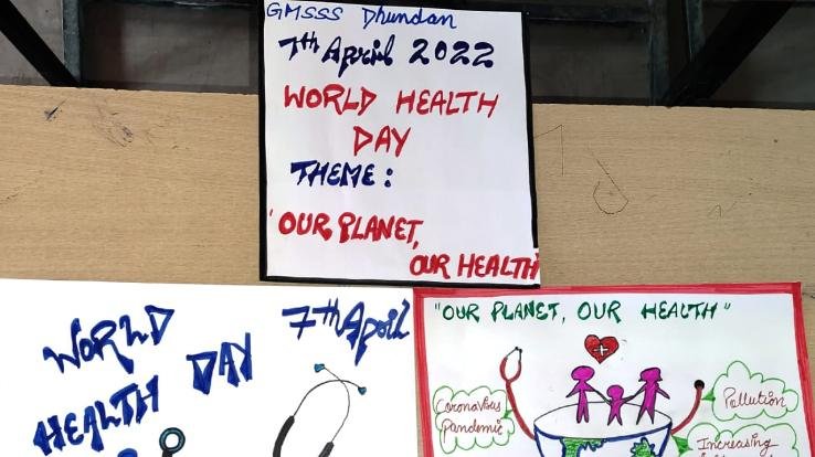Organized a program on World Health Day at Dhundan School