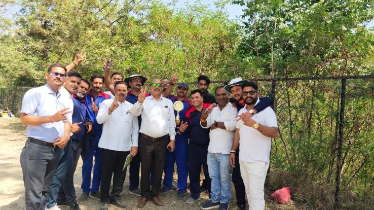 District Journalists Association team lost by a huge margin of 49 runs