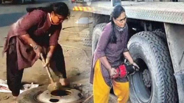 telanganas first women mechanic aadilakshmi