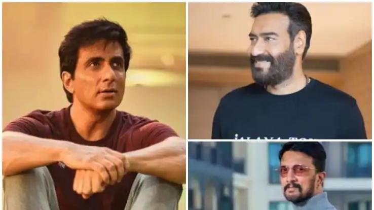 Sonu Sood's reaction came amid controversy over Hindi language between Ajay Devgan and Kichha Sudeep