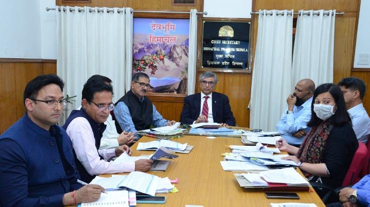  Chief Secretary reviewed various under construction projects in the state