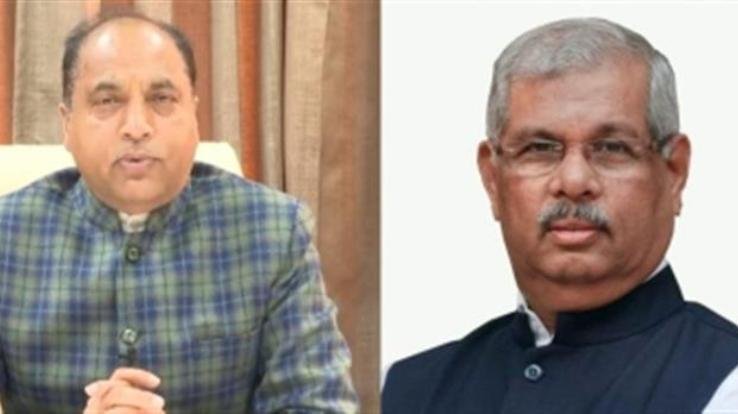 Governor Rajendra Vishwanath Arlekar and Chief Minister Jai Ram Thakur