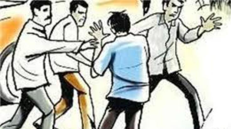  If the fight was stopped from quarreling, then he was beaten by stopping the way.