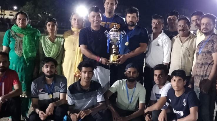 The team of Sujanpur was the winner of the night cricket tournament