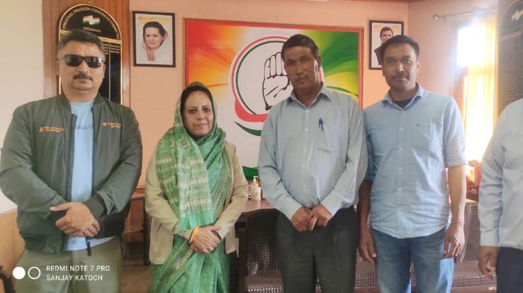  Invitation given to Congress State President Pratibha Singh to come to Lahaul Spiti