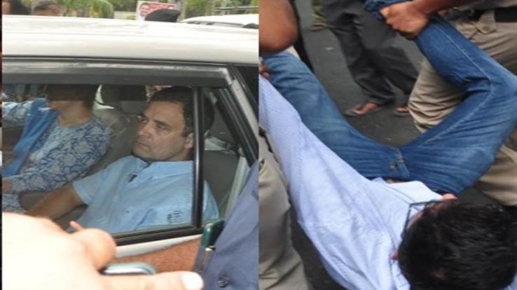 Congress workers ruckus amid ED's interrogation of Rahul Gandhi, police entered Congress office