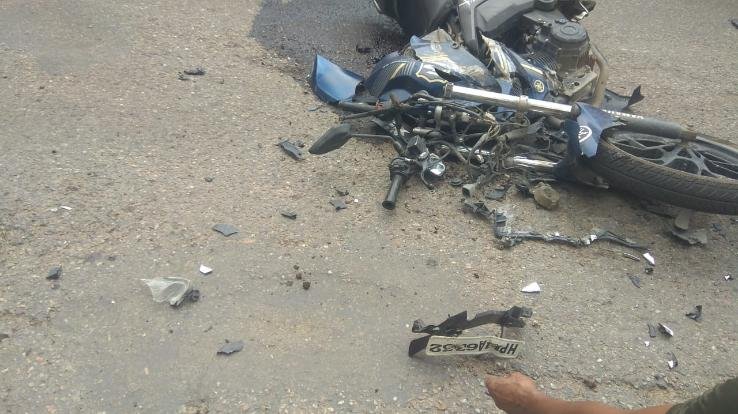 Truck crushed bike rider