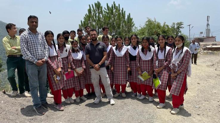 Survey conducted by the students of tourism subject of Sangrah school in the main market
