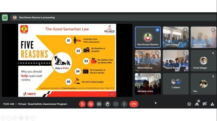 Made aware about road safety
