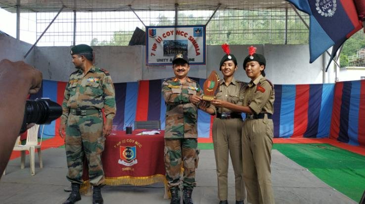 547 NCC cadets were given commanding officer Colonel D.R. Gargi honored with training-certificate