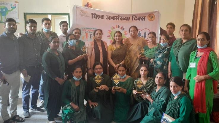 Organizing District Level World Population Day in Fatehpur Block