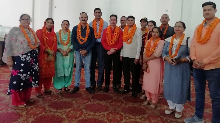 Anil Damir became the head of the block Kangra head organization