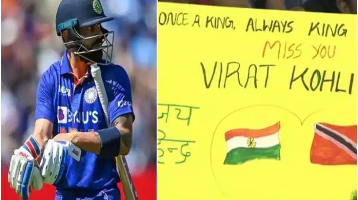 Fan reached the stadium with a special poster for Kohli, wrote- 'Once a king, always a king'