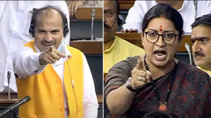 Adhir Ranjan accuses Smriti Irani of disrespecting President Murmu