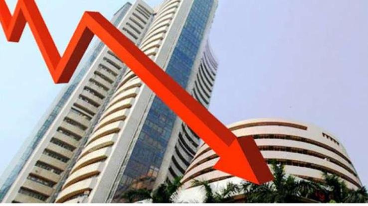 Market fall, Sensex slips 1100 points from day's high