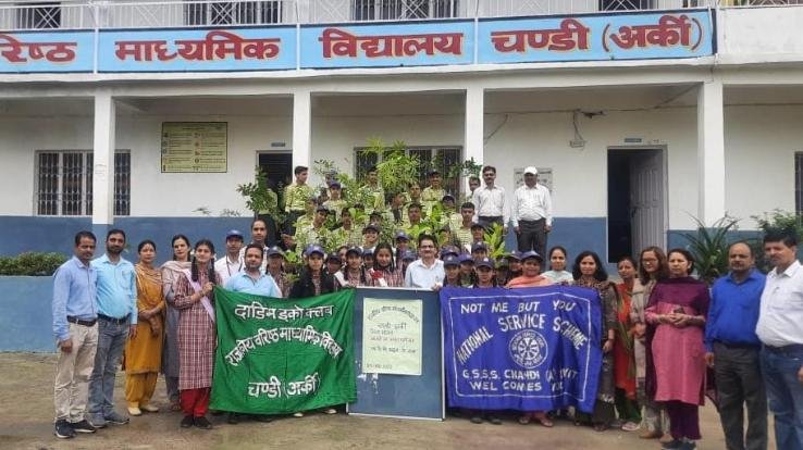  A tree in Chandi school organized a program in the name of my school