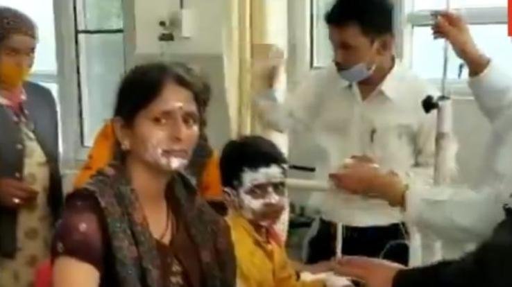 Fire in the kitchen due to gas leak, a woman including two children scorched 3 IGMC refer