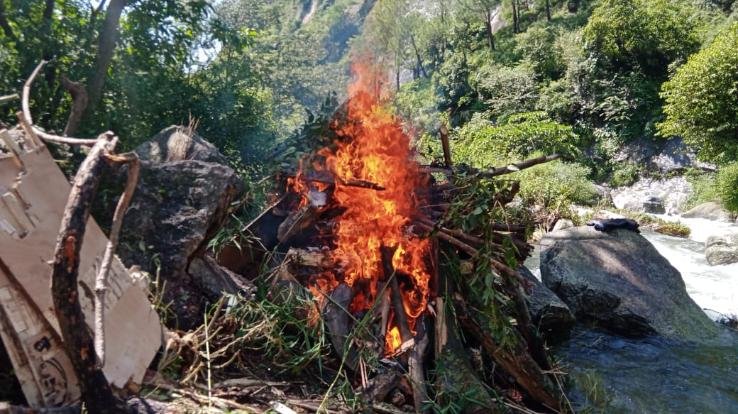 Martyr Amit Kumar of Dul ​​village of Jogindernagar merged in Panchatattva