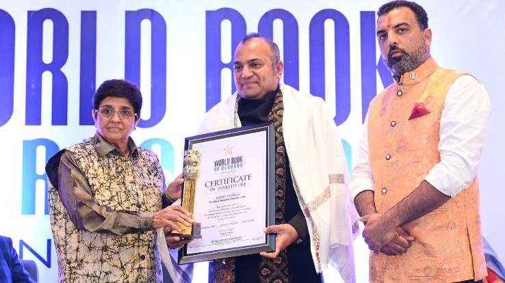 World Book of Records UK London has appointed industrialist Sumit Singla as the President of Himachal
