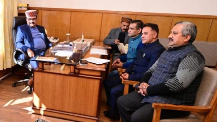  Education Federation Himachal unit held a meeting with Education Minister Govind Thakur