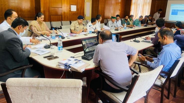  Deputy Commissioner of Luhri Phase-I Project took meeting in Mini Secretariat Auditorium