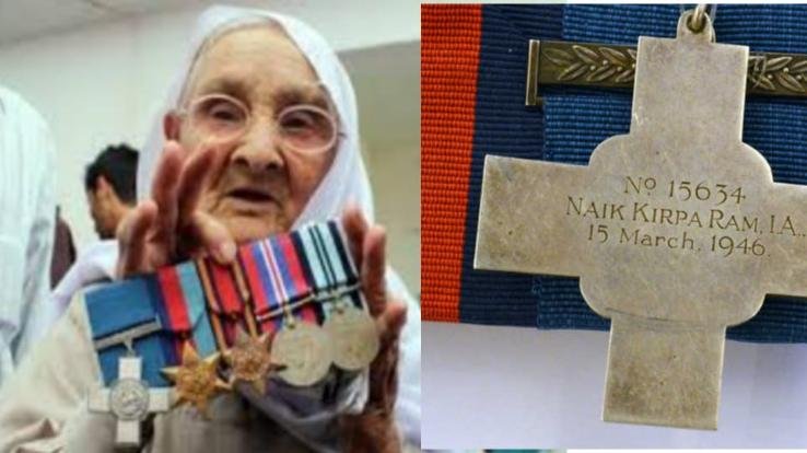 Honored with George Cross. Nayak Kripa Ram's wife Brahmi Devi passed away