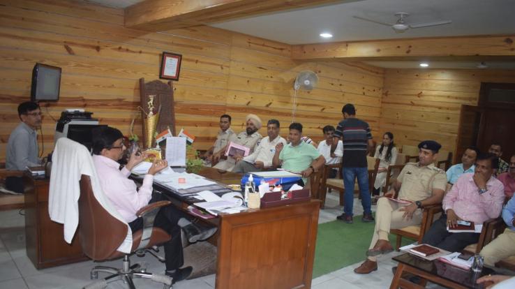 A meeting of election officers was held in Paonta Sahib under the chairmanship of SDM.