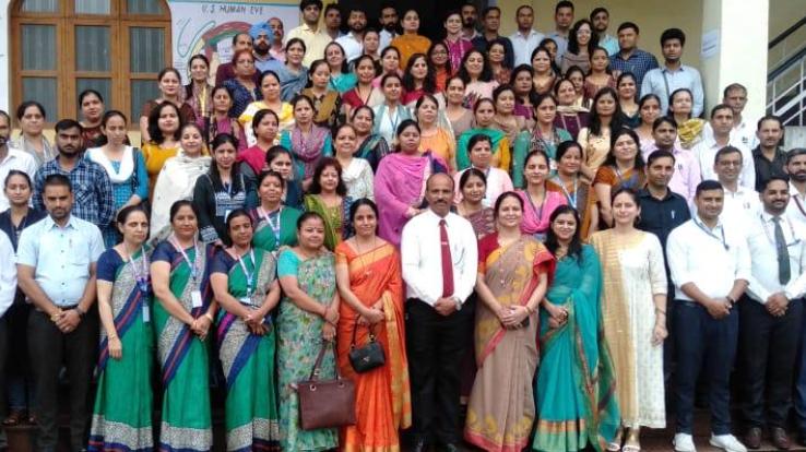 Teachers from different schools with the principal of GAV