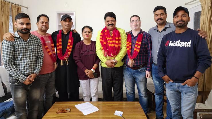 Amir Chand Dogra became the head of Active Media Press Club Panchrukhi