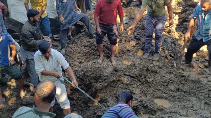 Five including four children died, one injured due to landslide