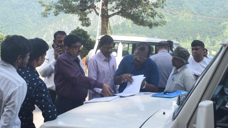 SDM took stock of the damage caused by heavy rains in the area