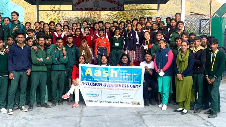 Inclusive workshop organized by Aash Bal Vikas Kendra at Mohal School