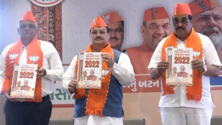 BJP releases manifesto for Gujarat elections