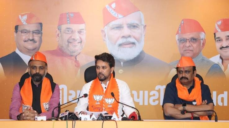 Another name of BJP trust, lotus will bloom again in Gujarat: Anurag Thakur