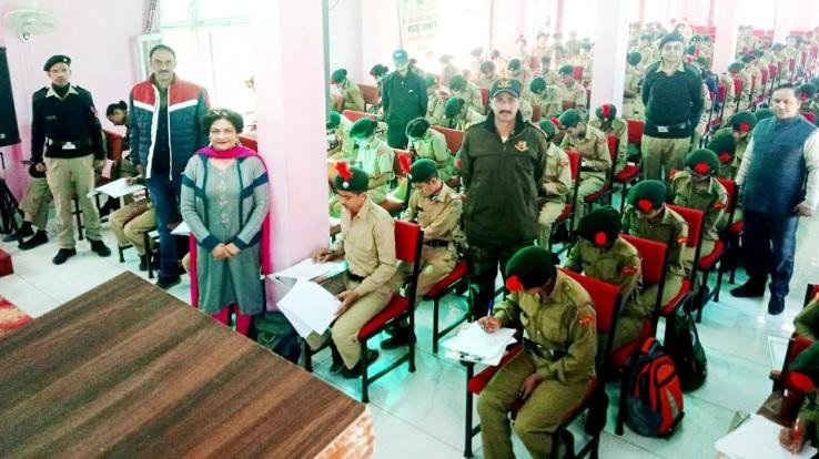  NCC cadets of school schools appeared for 
