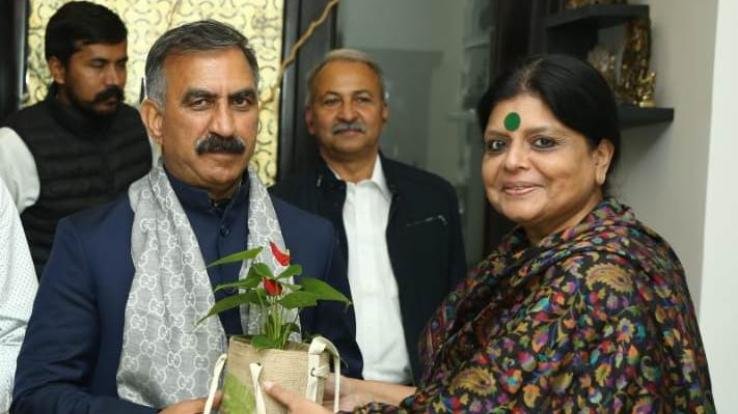 Chief Minister Sukhwinder Singh Sukhu met Deepa Das Munshi