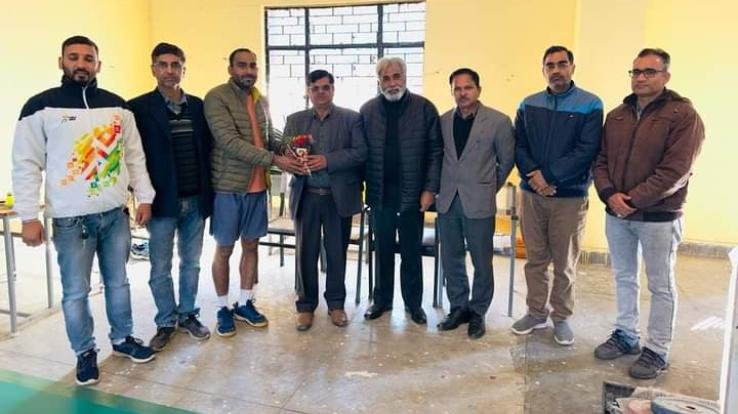 Badminton synthetic mat installed in Ghumarwin College