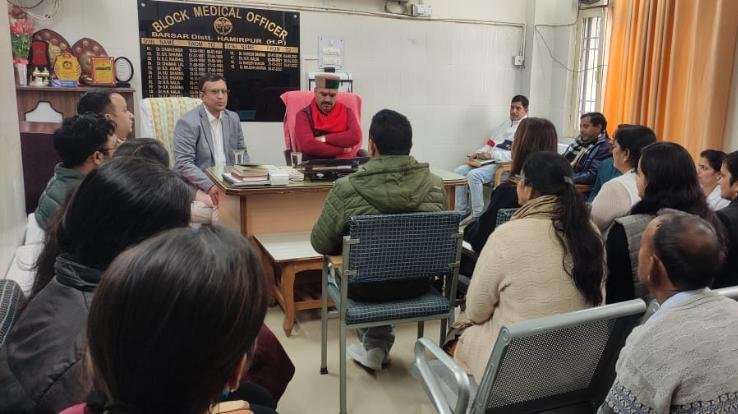 MLA held a meeting with the health officials of Civil Hospital Badsar