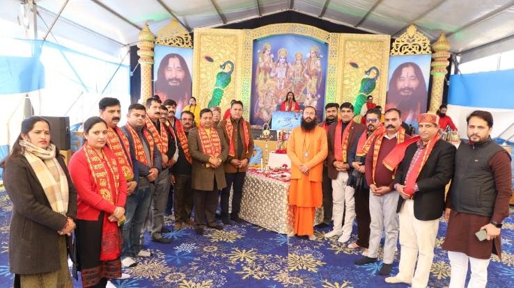 Devotees heard Sita Swayamvar episode on the fourth day of Shri Ram Katha in Amb